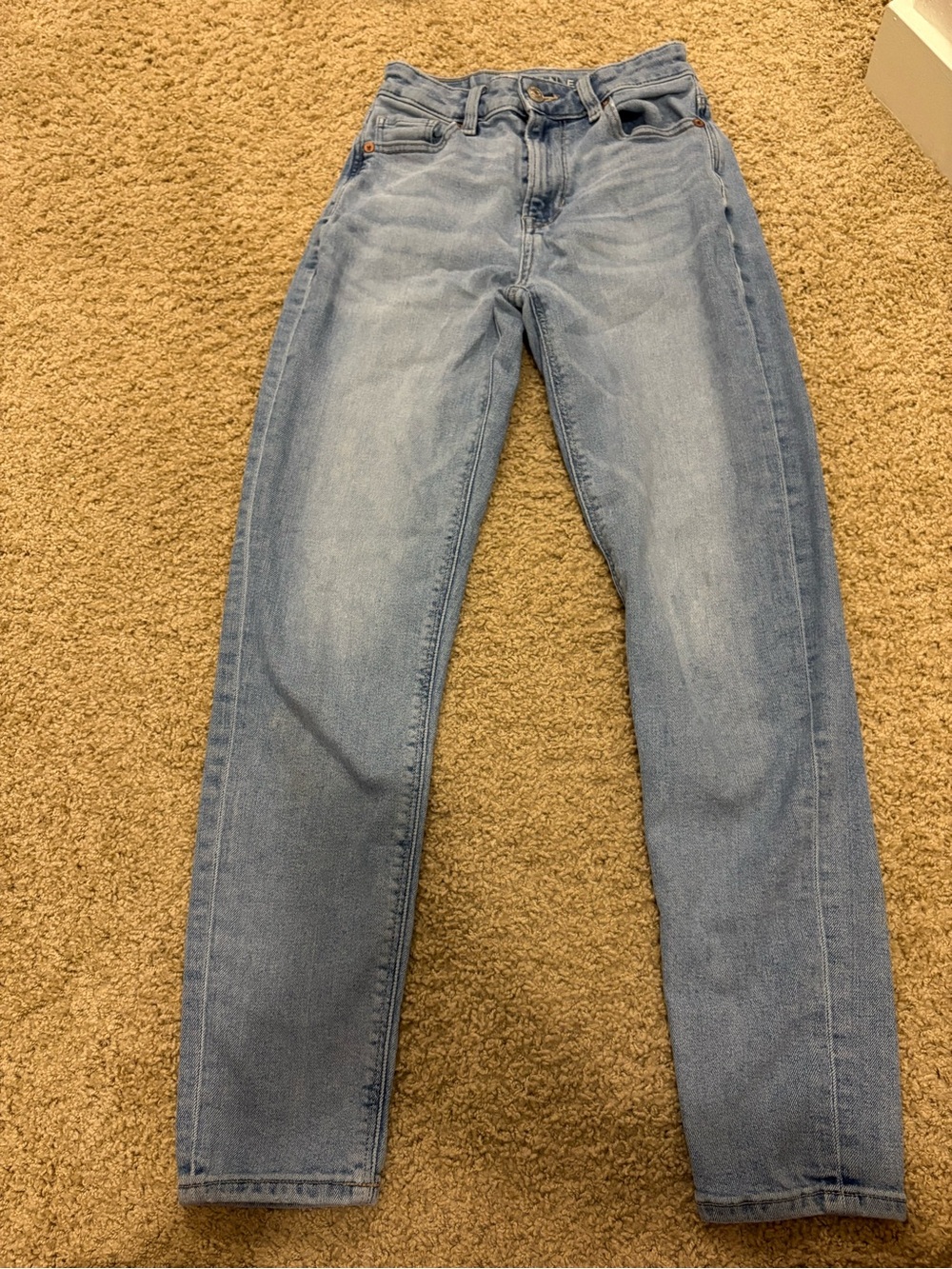 Woman’s American Eagle Light Blue Denim Jeans - Classic Straight Fit